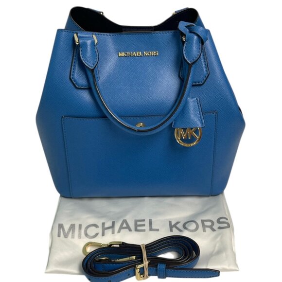 Michael Kors Greenwich Large Leather Grab Bag - Picture 1 of 7